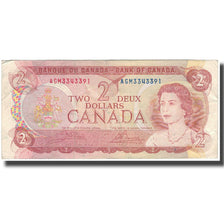Nota, Canadá, 2 Dollars, 1974, KM:86a, VF(20-25)