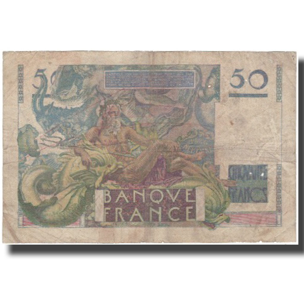 France, 50 Francs, Le Verrier, 1948-04-08, B, Fayette:20.10, KM:127b