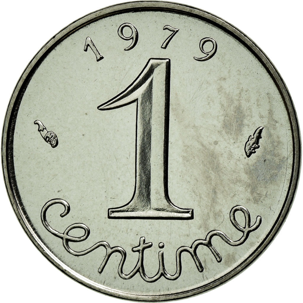Coin, France, Épi, Centime, 1979, Paris, MS(65-70), Stainless Steel, Gadoury:91