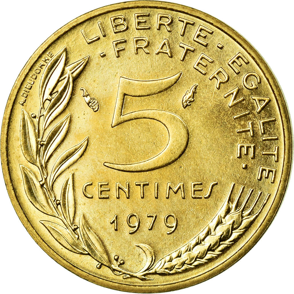 Coin, France, Marianne, 5 Centimes, 1979, Paris, MS(65-70), Aluminum-Bronze