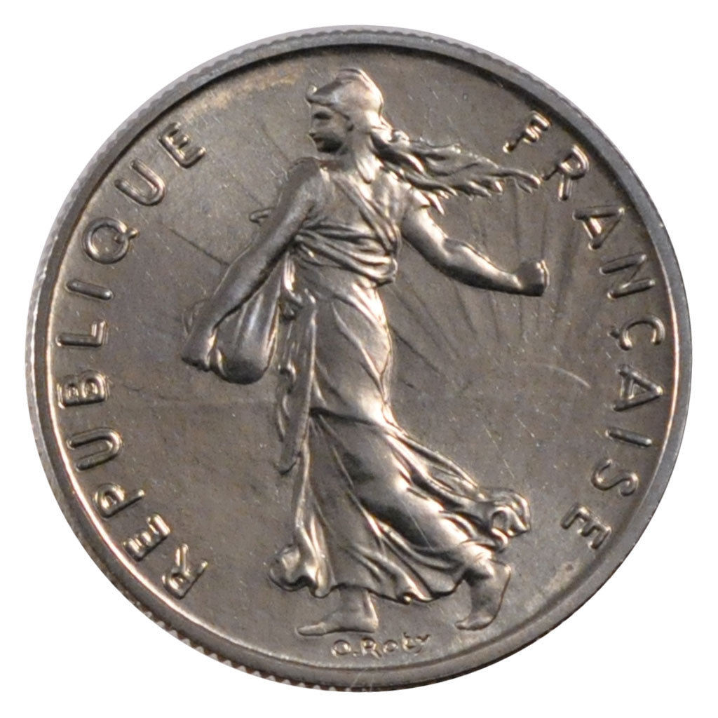 FRANCE, Semeuse, 1/2 Franc, 1979, Paris, KM #931.1, MS(65-70), Nickel, 19.5,...