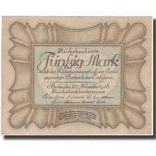 Biljet, Duitsland, 50 Mark, 1918, KM:65, TTB