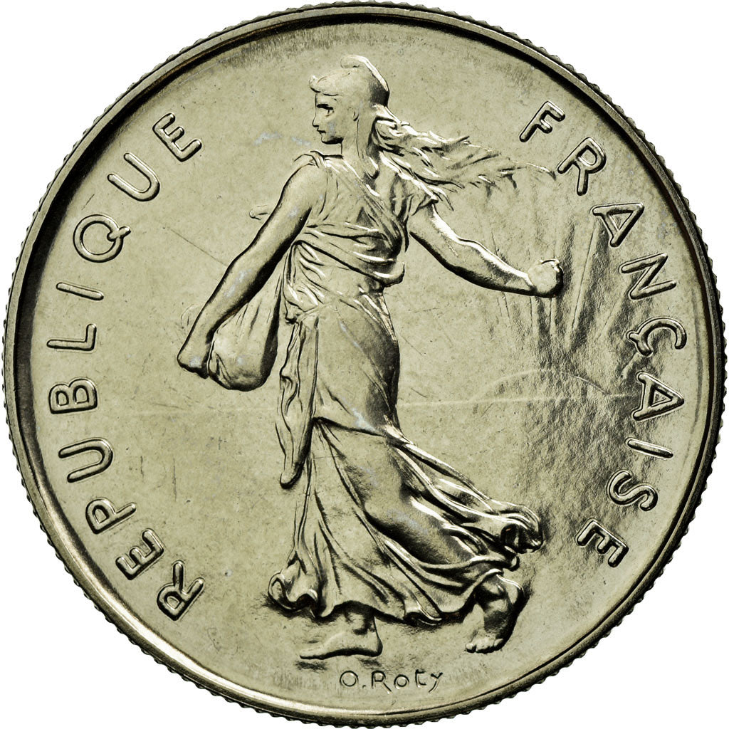 Munten, Frankrijk, Semeuse, 5 Francs, 1979, Paris, FDC, Nickel Clad
