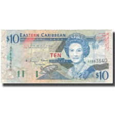 Banknote, East Caribbean States, 10 Dollars, KM:32a, VF(20-25)