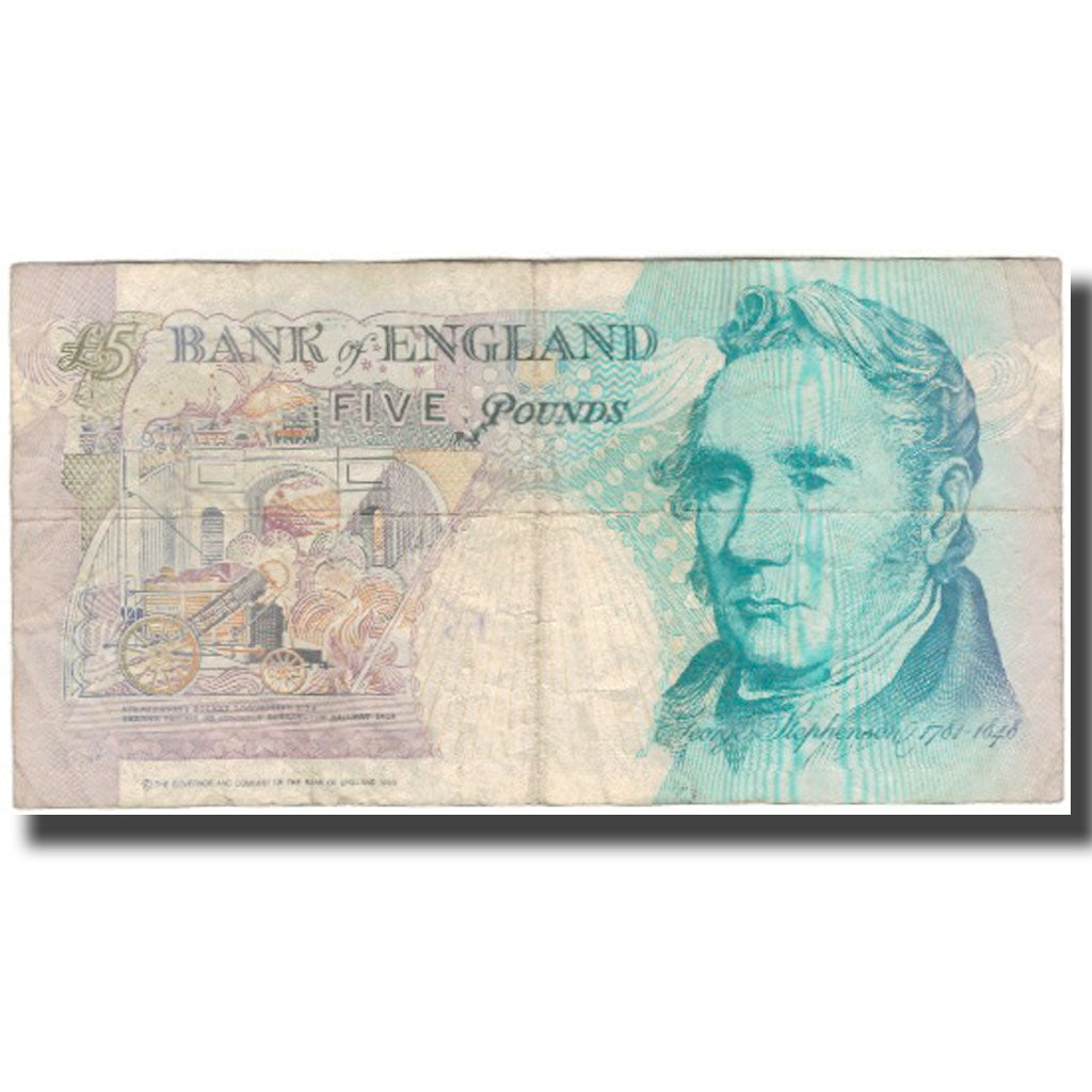 Billet, Grande-Bretagne, 5 Pounds, KM:382b, B