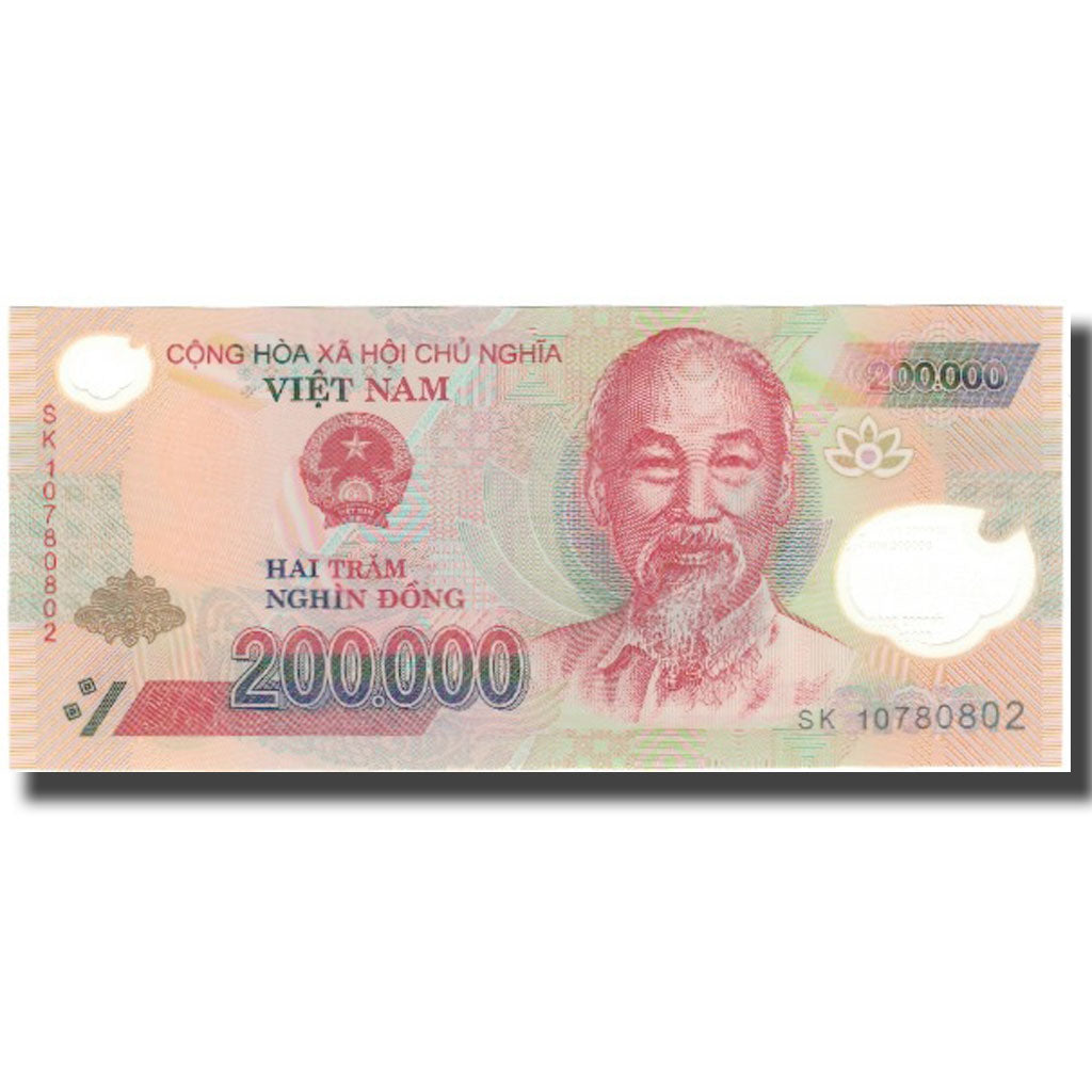 Banknote, Vietnam, 200,000 D<ox>ng, 2010, KM:123e, UNC(65-70)