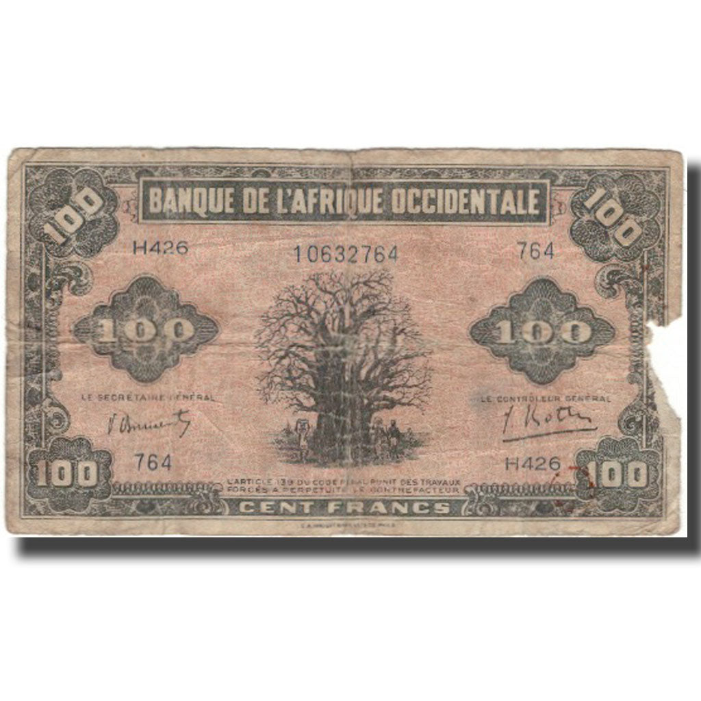 Billet, EAST AFRICA, 100 Shillings = 5 Pounds, KM:31a, AB
