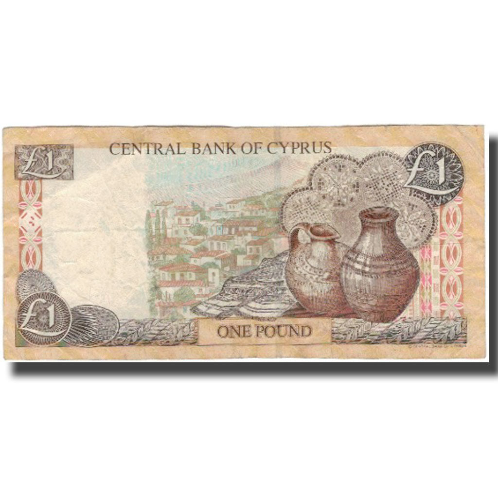 Banknot, Cypr, 1 Pound, 2001-02-01, KM:60c, VG(8-10)