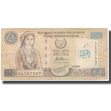 Billete, 1 Pound, Chipre, 2001-02-01, KM:60c, MC
