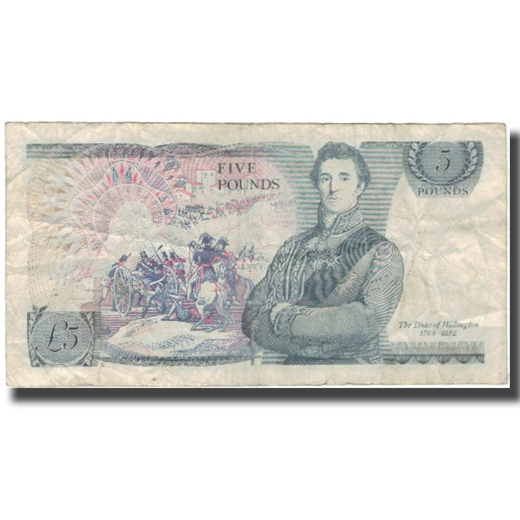 Banknot, Wielka Brytania, 5 Pounds, KM:378c, VG(8-10)