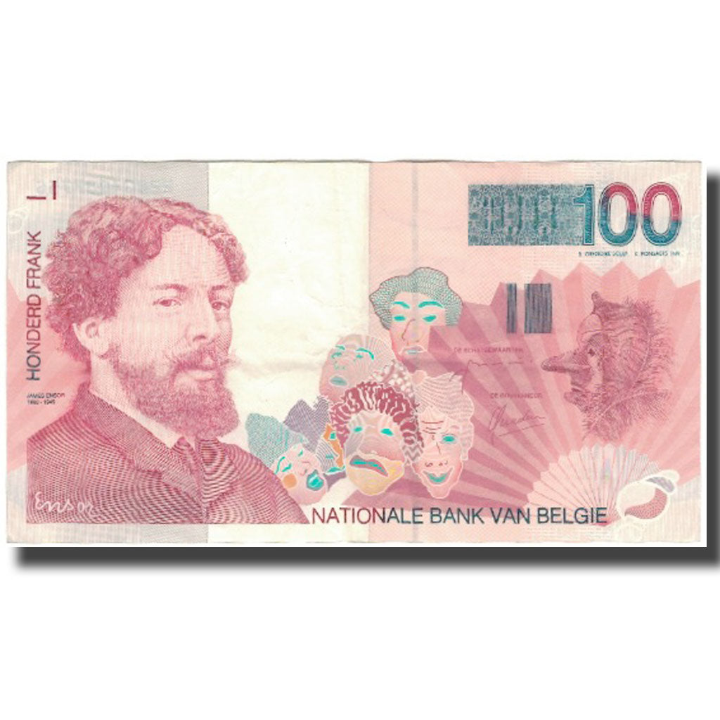 Nota, Bélgica, 100 Francs, KM:147, EF(40-45)