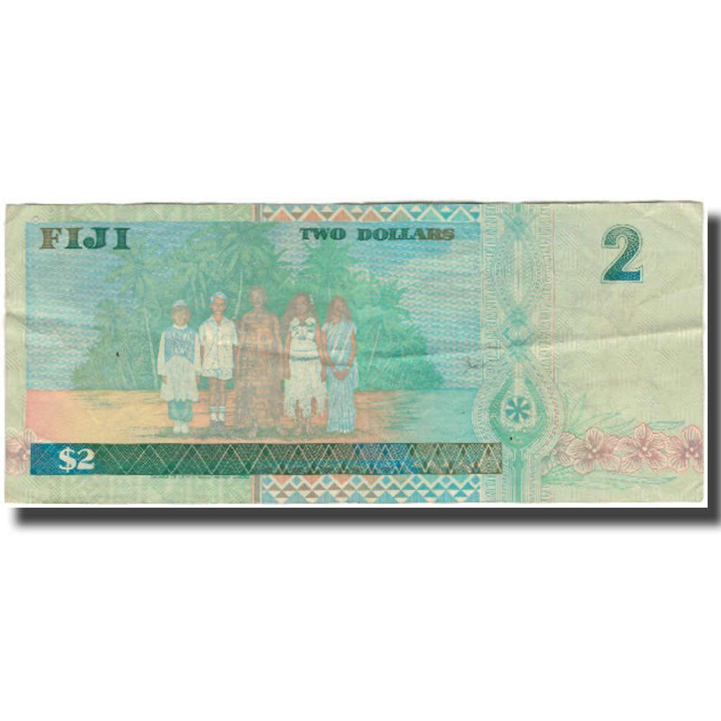 Billete, 2 Dollars, Fiji, KM:96a, BC