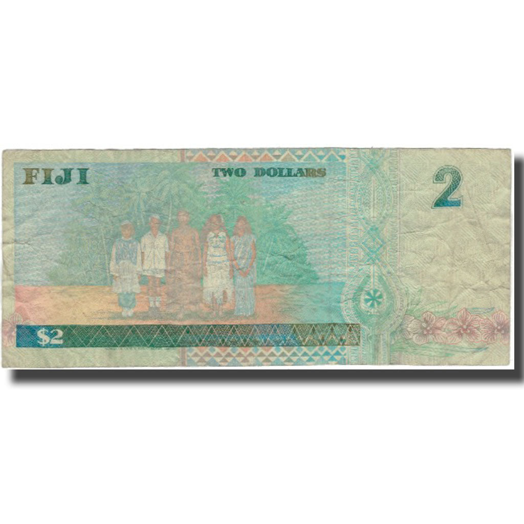Nota, Fiji, 2 Dollars, KM:96a, VF(20-25)