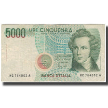 Banknot, Włochy, 5000 Lire, KM:111b, VG(8-10)