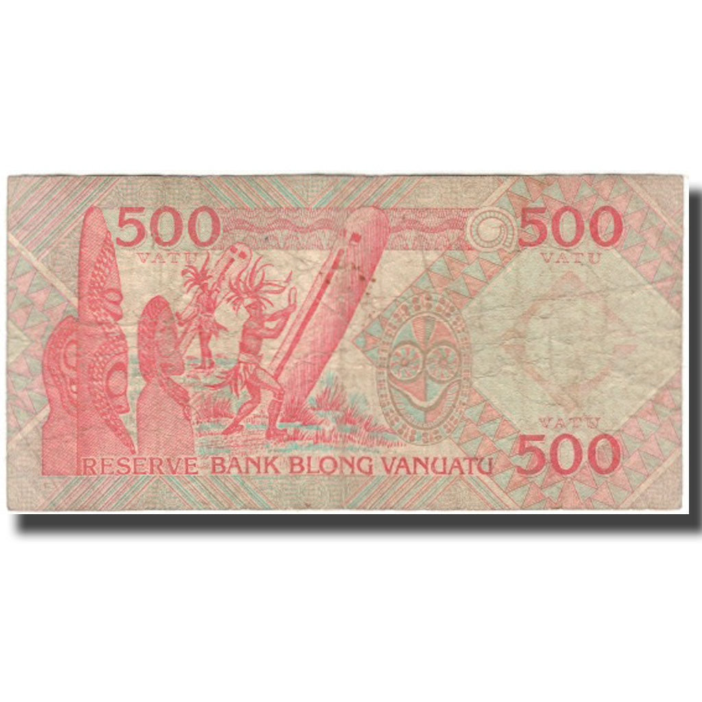 Nota, Vanuatu, 500 Vatu, KM:5, VG(8-10)