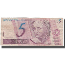 Banknot, Brazylia, 5 Reais, KM:244Aa, VG(8-10)