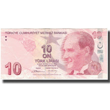 Nota, Turquia, 10 Lira, KM:223, VF(20-25)