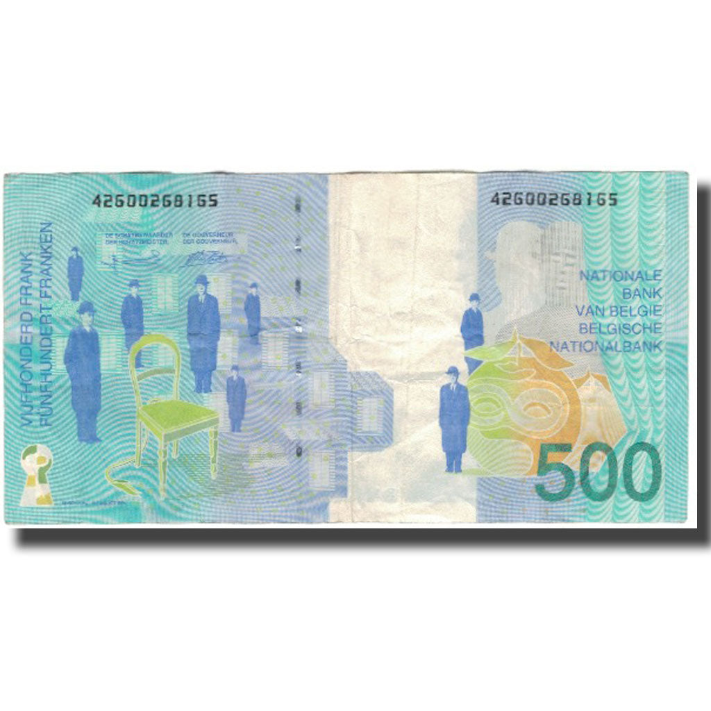 Nota, Bélgica, 500 Francs, KM:149, VF(20-25)