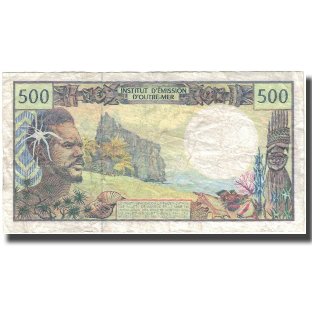 Banknote, French Pacific Territories, 500 Francs, KM:1a, VG(8-10)