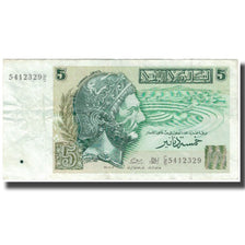 Billet, Tunisie, 5 Dinars, 1993-11-07, KM:86, TB