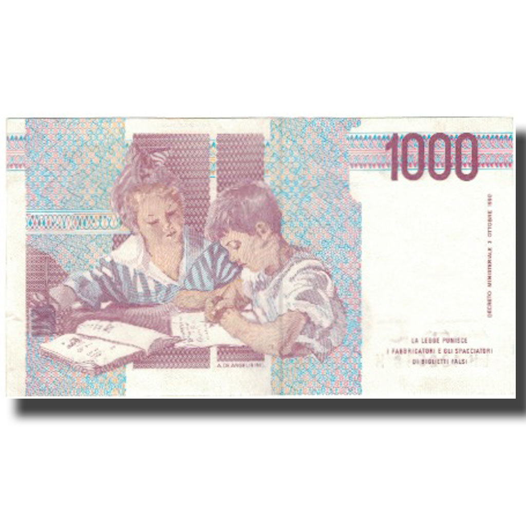 Billet, Italie, 1000 Lire, KM:114c, SUP+