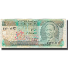 Billete, 5 Dollars, Barbados, KM:43, BC