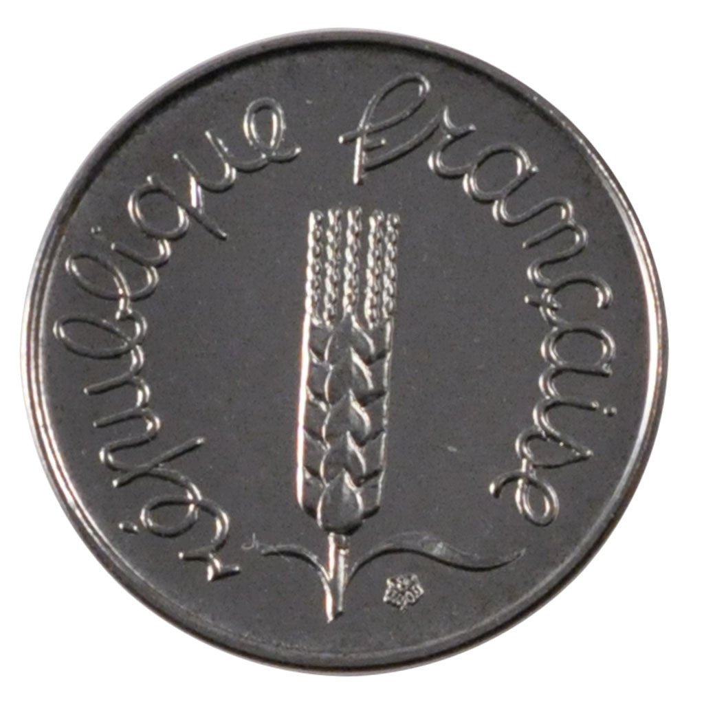 FRANCE, Épi, Centime, 1976, Paris, KM #928, MS(65-70), Stainless Steel, 15, ...