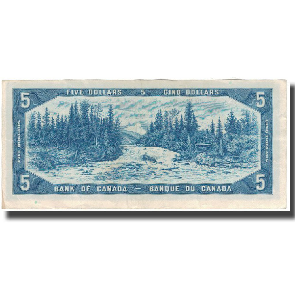 Banknot, Canada, 5 Dollars, 1954, KM:77b, EF(40-45)