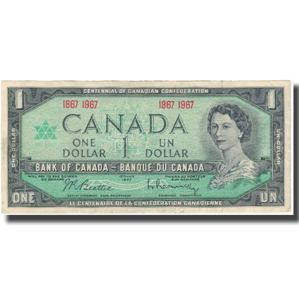 Billet, Canada, 1 Dollar, 1967, KM:84a, TTB