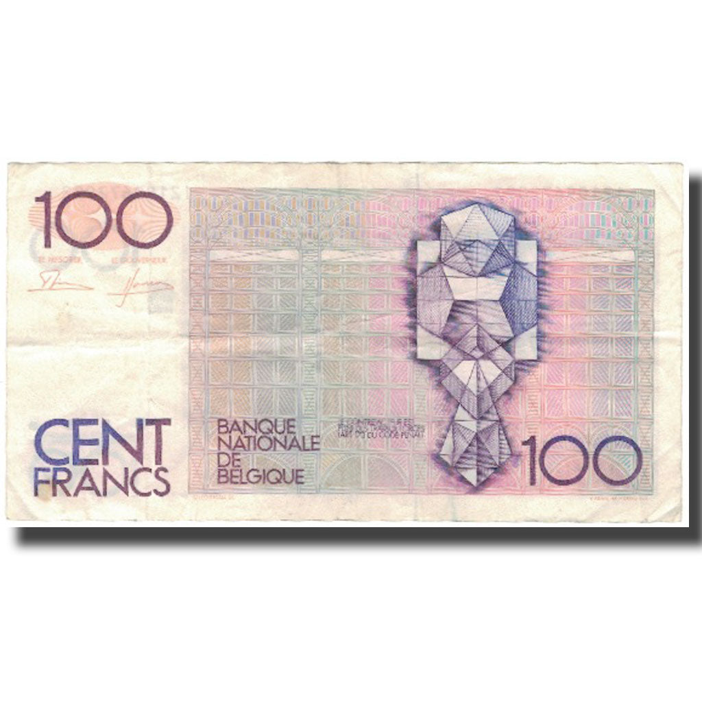 Nota, Bélgica, 100 Francs, KM:140a, EF(40-45)