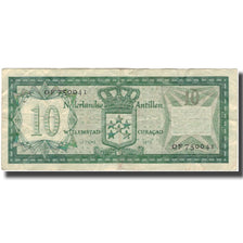 Billet, Netherlands Antilles, 10 Gulden, 1972, KM:9b, B