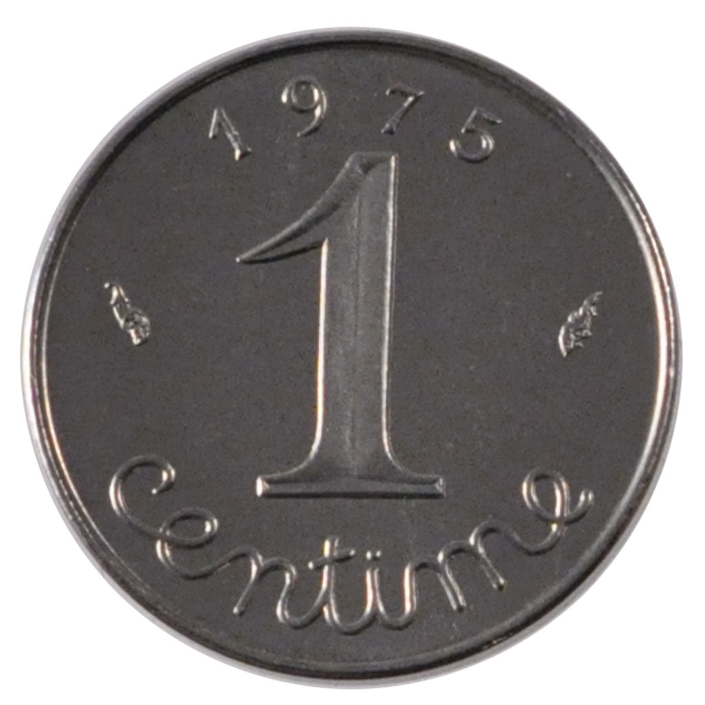 FRANCE, Épi, Centime, 1975, Paris, KM #928, MS(65-70), Stainless Steel, 15, ...