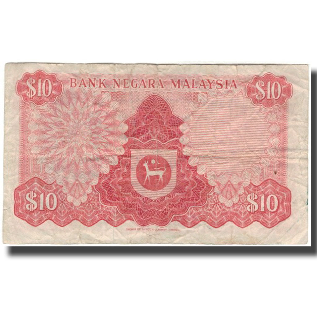 Nota, Malásia, 10 Ringgit, KM:15, VG(8-10)