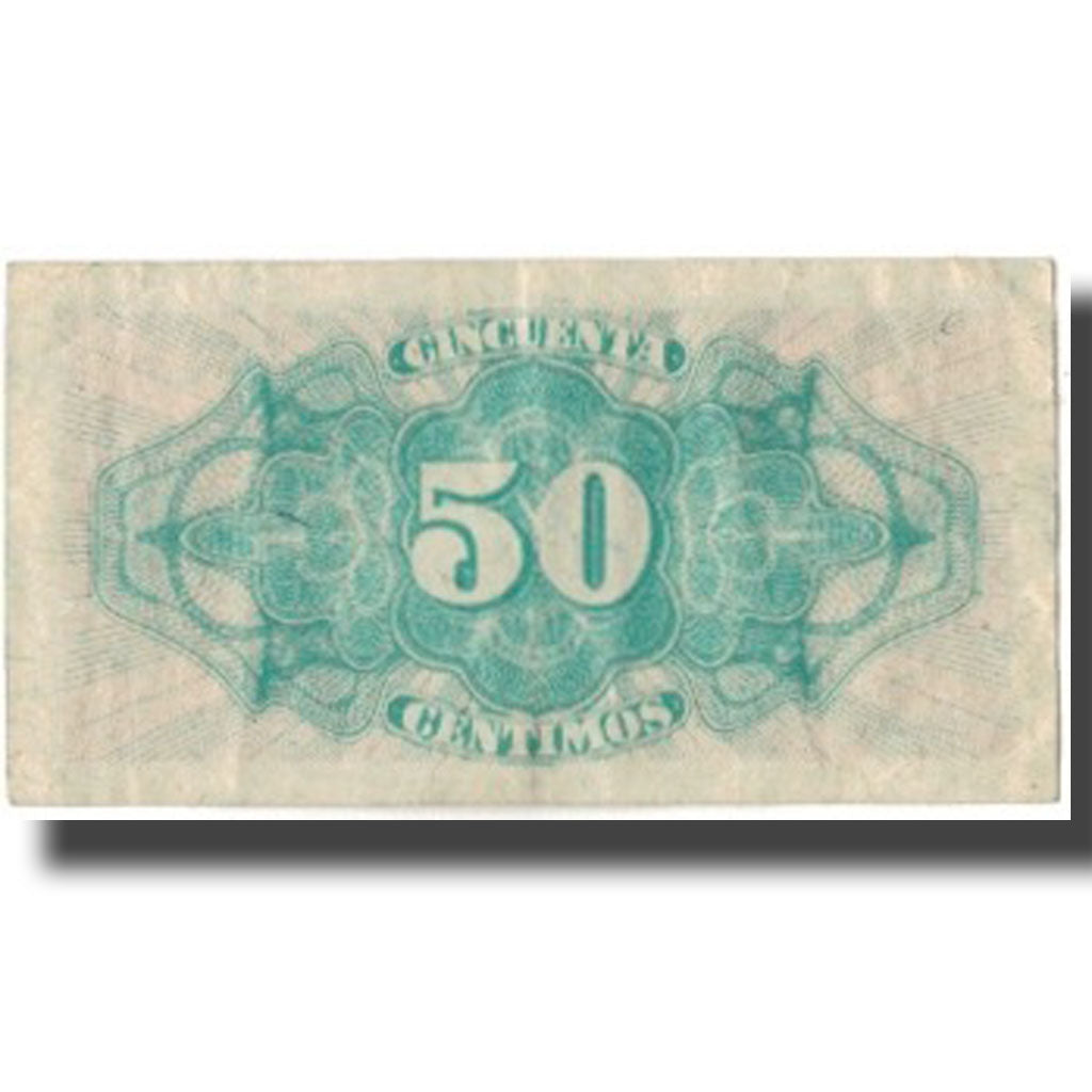 Nota, Espanha, 50 Centimos, 1937, KM:93, VF(20-25)