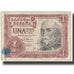 Banknote, Spain, 1 Peseta, 1953-07-22, KM:144a, VG(8-10)