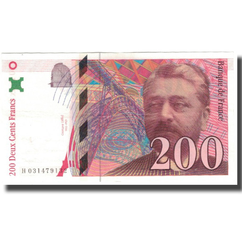 France, 200 Francs, Eiffel, 1996, SUP, Fayette:75.2, KM:159a