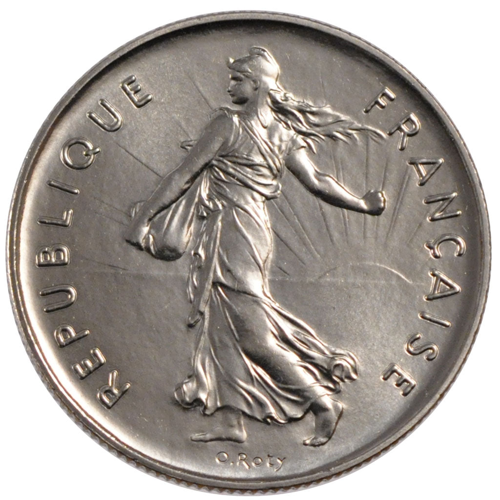 Francia, Semeuse, 5 Francs, 1975, SPL, Nichel placcato rame-nichel, Gadoury:771