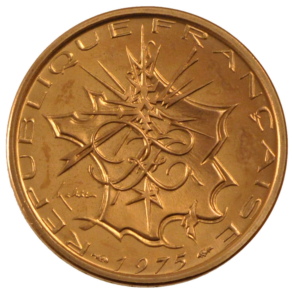 FRANCE, 10 Francs, 1975, MS(65-70), Cupro-nickel Aluminium, Gadoury #814, 10.00