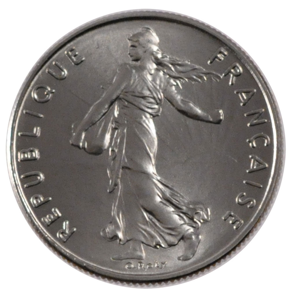 FRANCE, Semeuse, 1/2 Franc, 1974, Paris, KM #931.1, MS(65-70), Nickel, 19.5,...