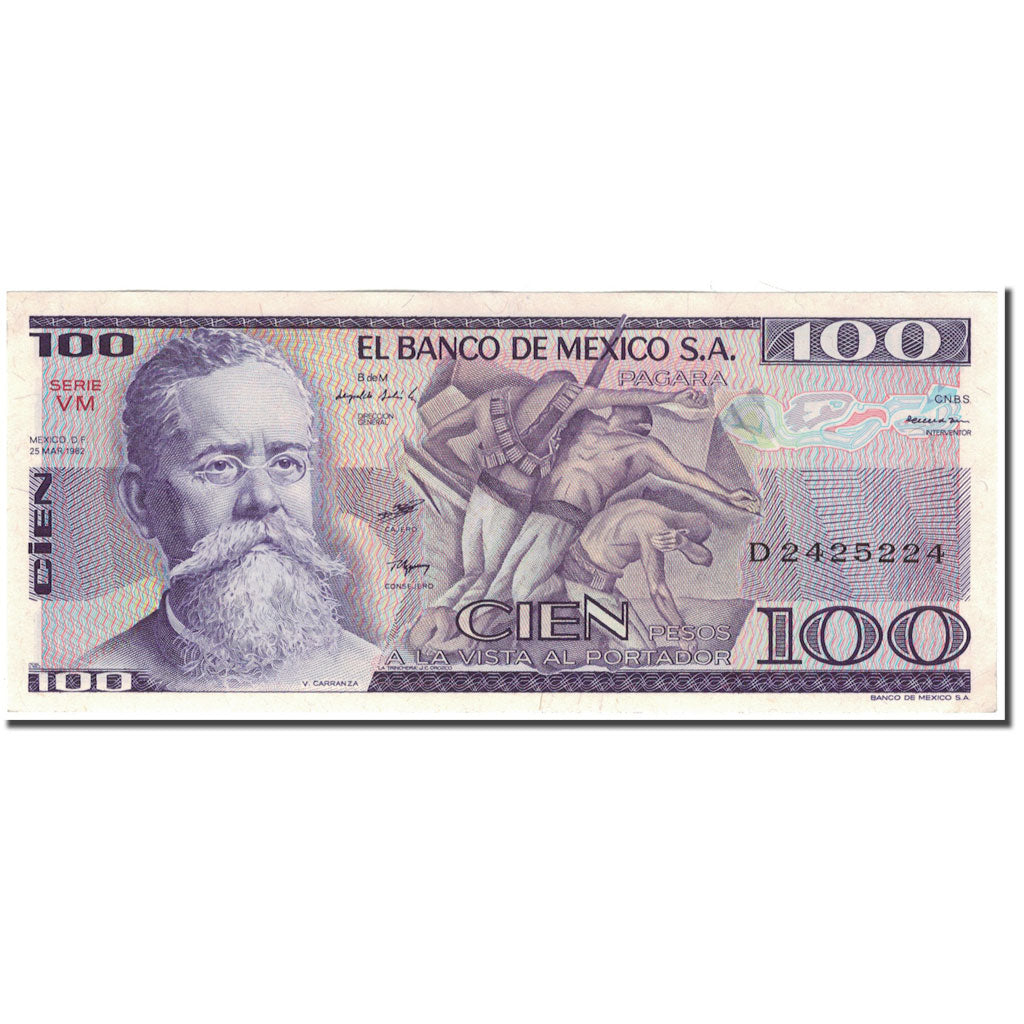 Banknote, Mexico, 100 Pesos, 1982-03-25, KM:74c, UNC(65-70)