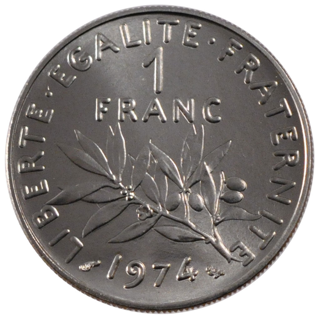 Francia, Semeuse, Franc, 1974, Paris, SPL, Nichel, Gadoury:474