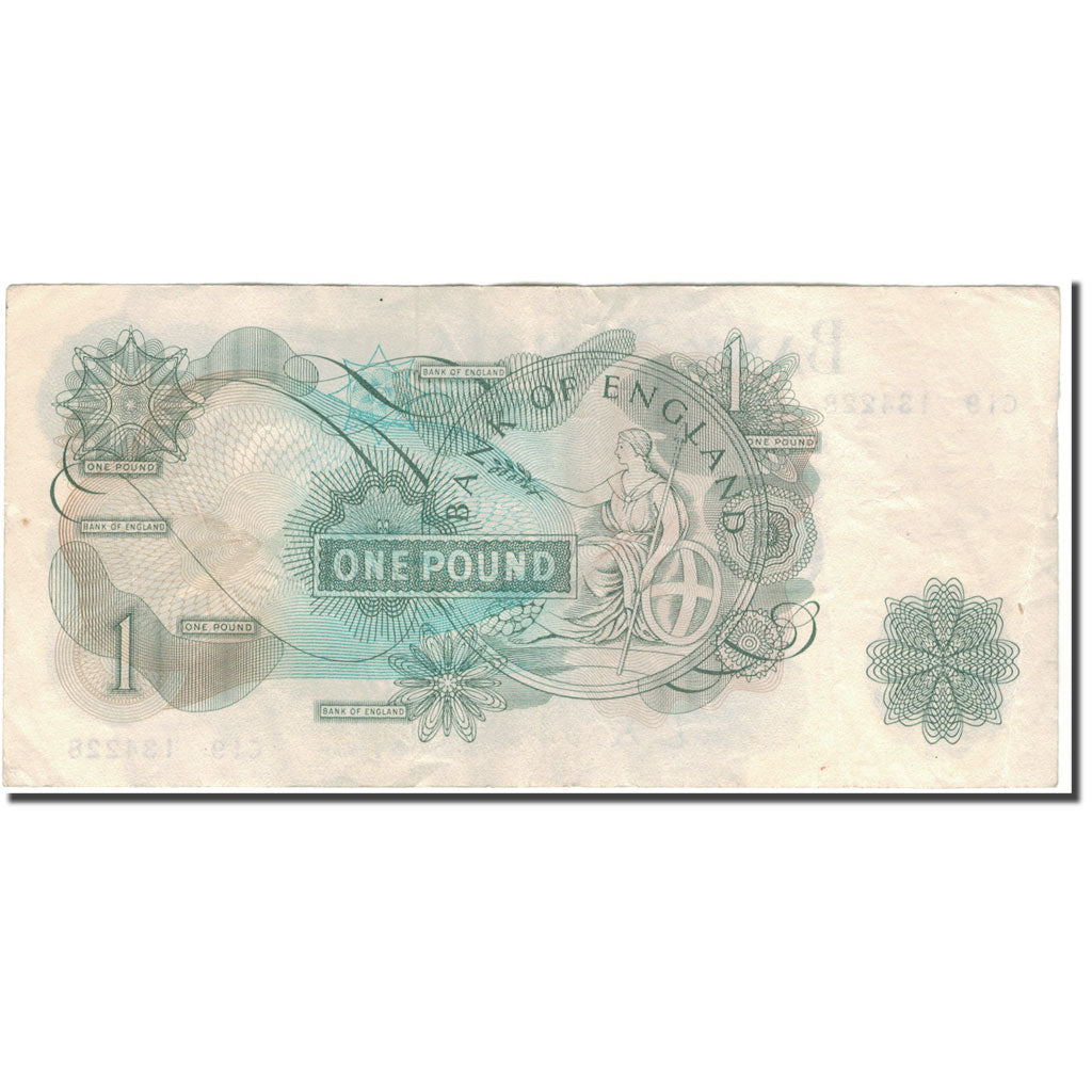 Banknot, Wielka Brytania, 1 Pound, KM:374a, VF(30-35)