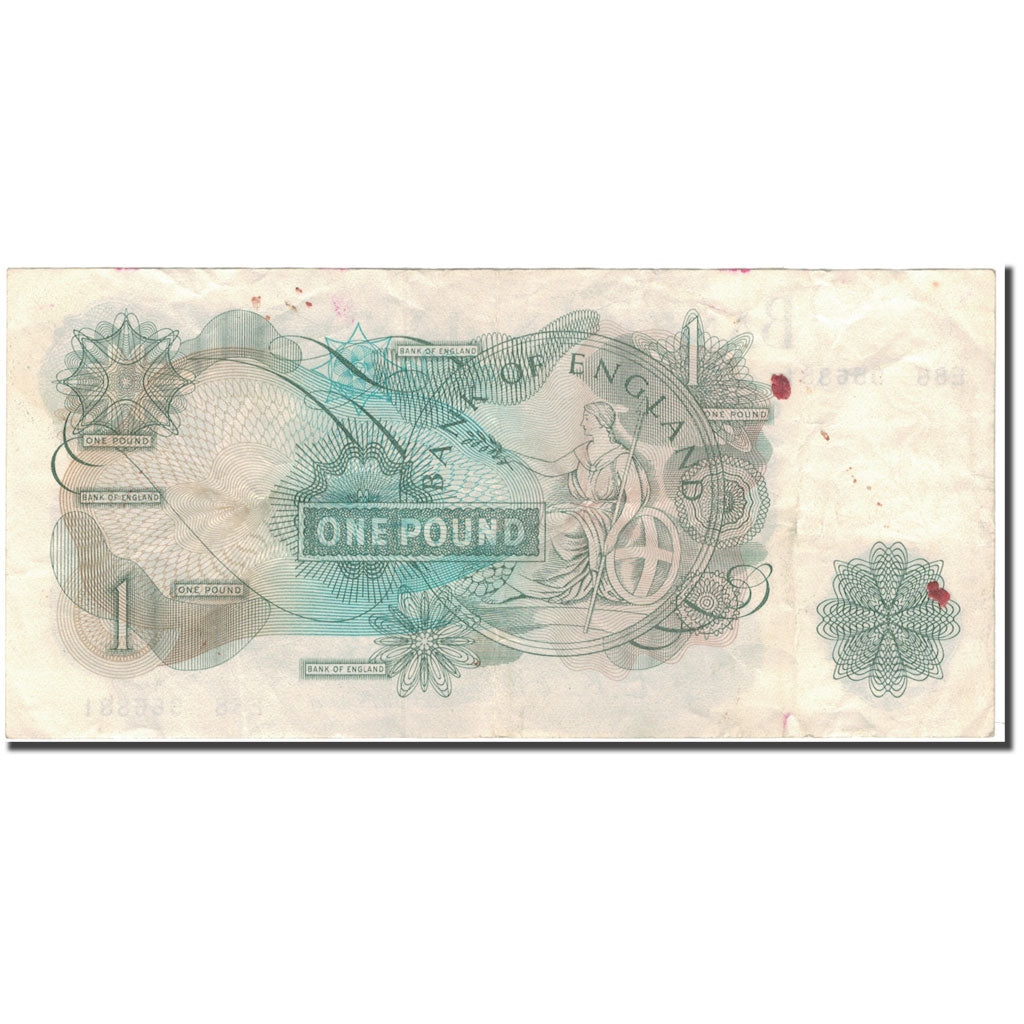Billete, 1 Pound, Gran Bretaña, KM:374a, BC+