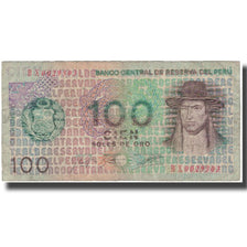 Banknot, Peru, 100 Soles De Oro, KM:114, F(12-15)