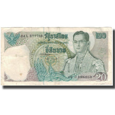 Nota, Tailândia, 20 Baht, KM:84a, VF(20-25)