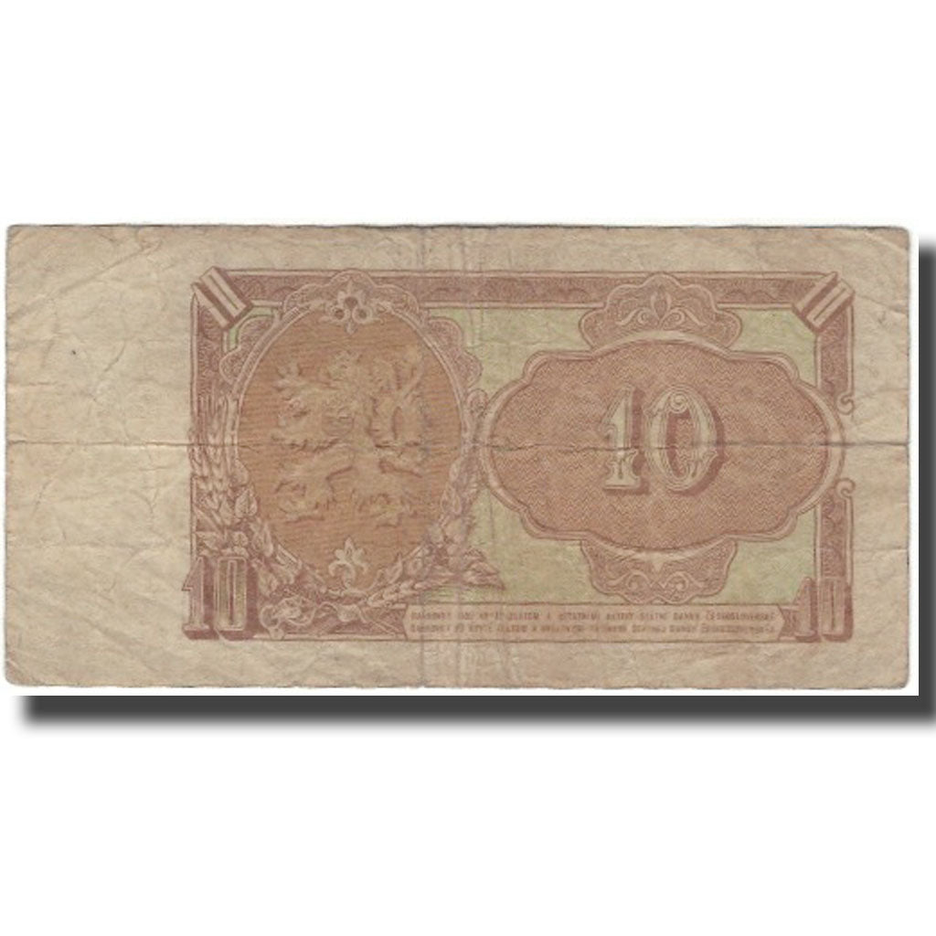 Banknot, Czechosłowacja, 10 Korun, 1953, KM:83b, VG(8-10)