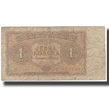 Biljet, Tsjecho-Slowakije, 1 Koruna, 1953, KM:78b, B