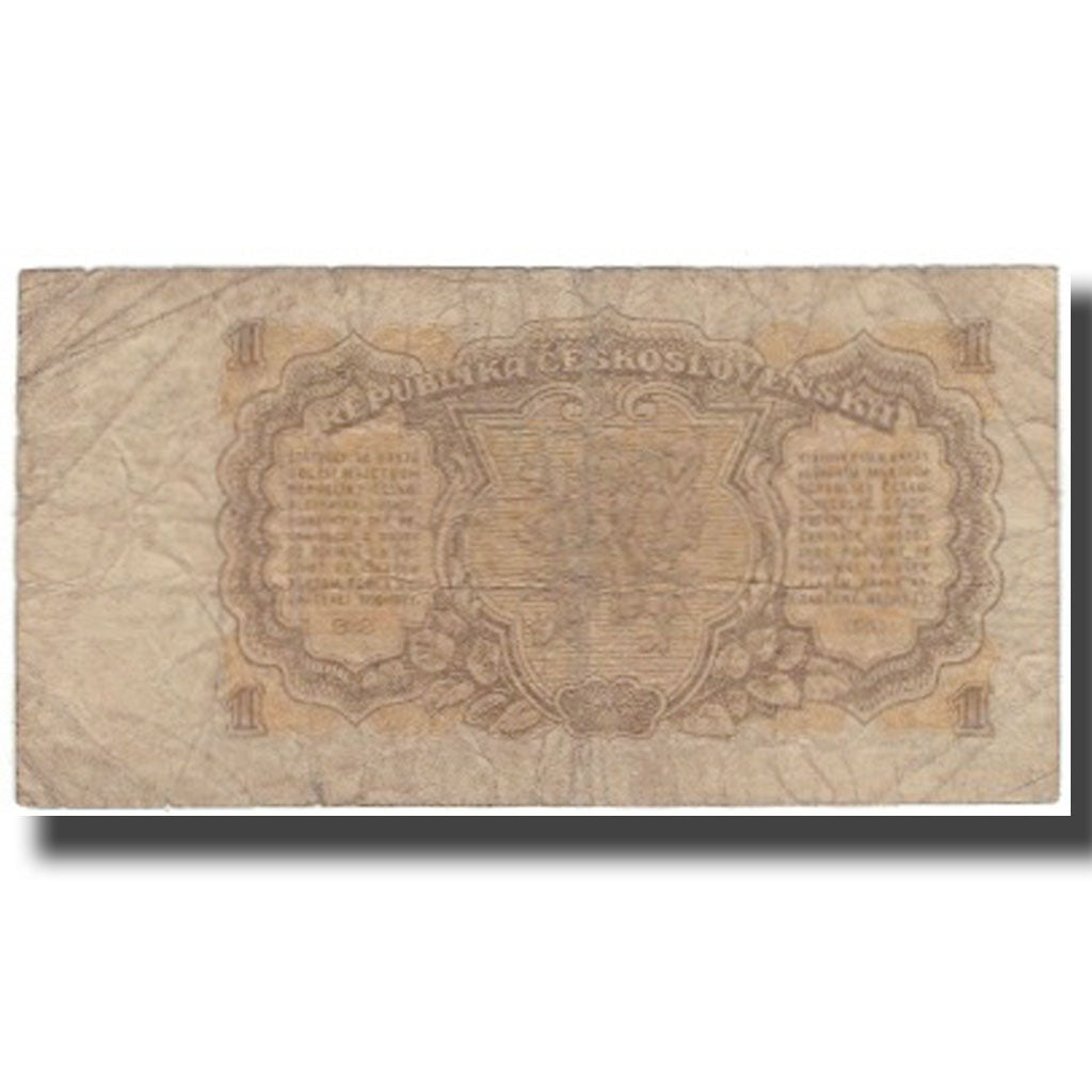 Nota, Checoslováquia, 1 Koruna, 1953, KM:78b, VG(8-10)