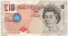 Billet, Grande-Bretagne, 10 Pounds, KM:389c, TB+