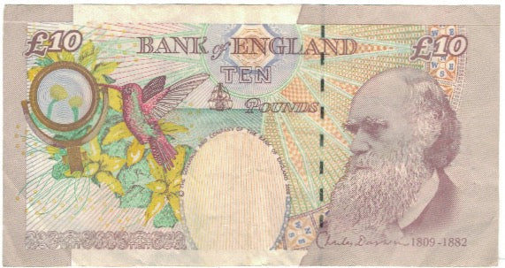 Billet, Grande-Bretagne, 10 Pounds, KM:389c, TB+